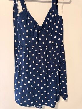 Francescas Trixxi Navy Polka Dot Dress NWT Size Medium